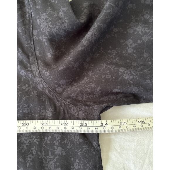 NWT Rag & Bone Mens Large Shirt Dalton Designer Button Up Black Grey Floral $248 - Picture 9 of 10